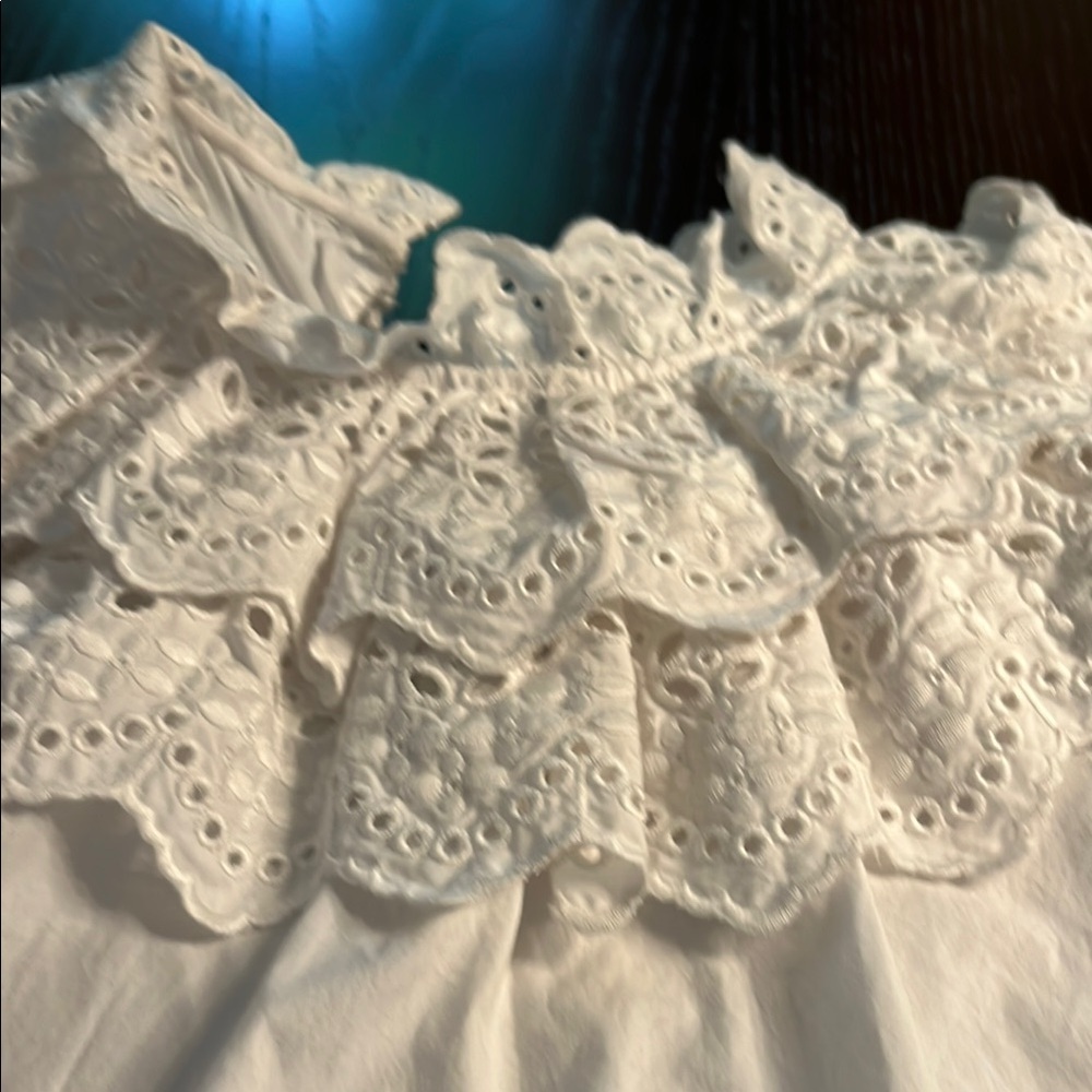 Rebecca Taylor White Ruffled Dress - Picture 5 of 11